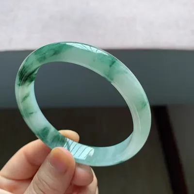Ювелирные изделия zheru браслет из натурального бирманского нефрита 54 мм-62 мм
