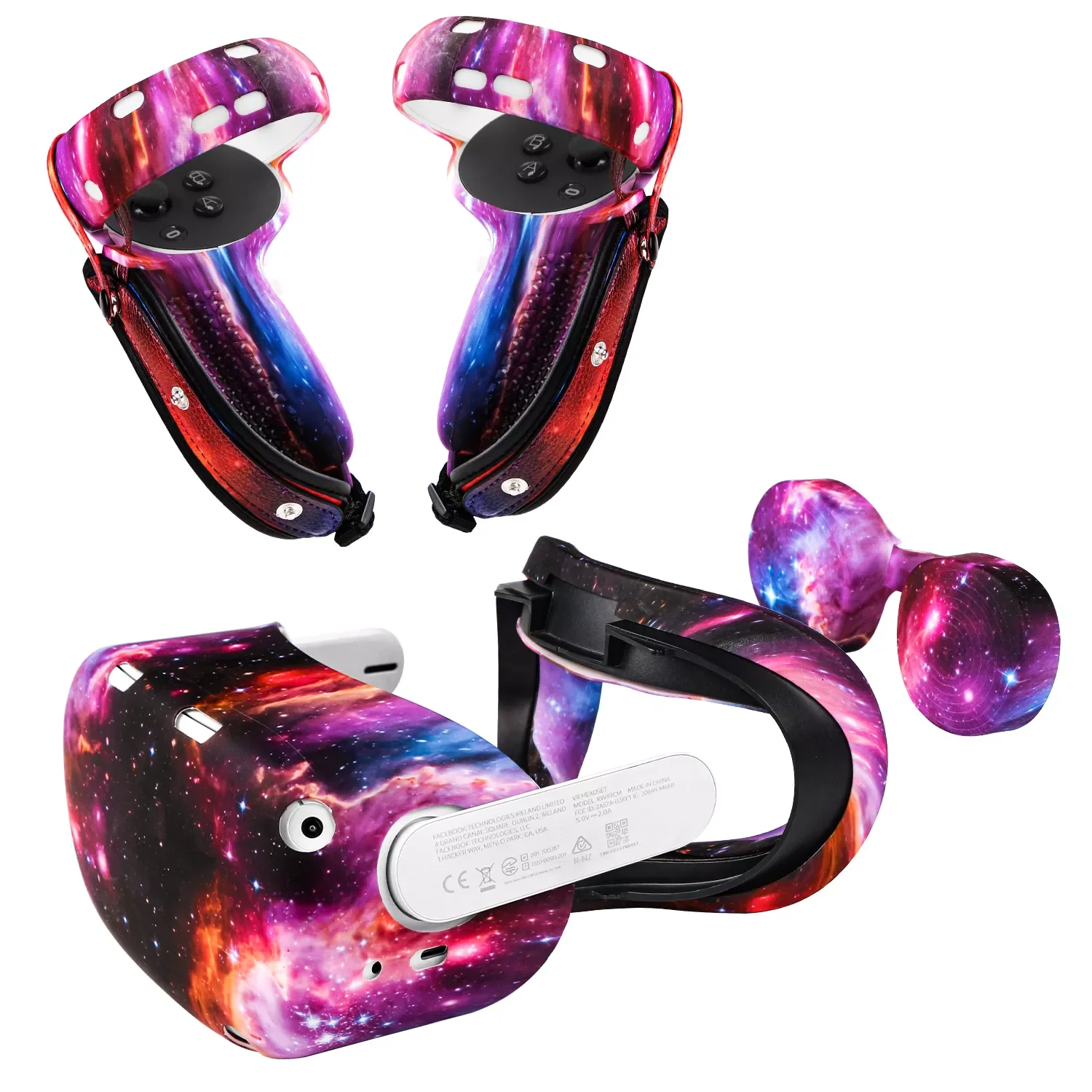 

For Oculus Quest 2 Case VR Touch Controller Shell Lens Rod Cap Handle Grip Protective Cover Set For Oculus Quest2 VR Accessories