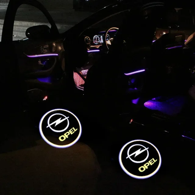 

2Pcs Led Car Door Welcome Logo Light For Opel Insignia A B 2009-2018 Laser Projector Car Lights Emblem Shadow Courtesy Logo Lamp