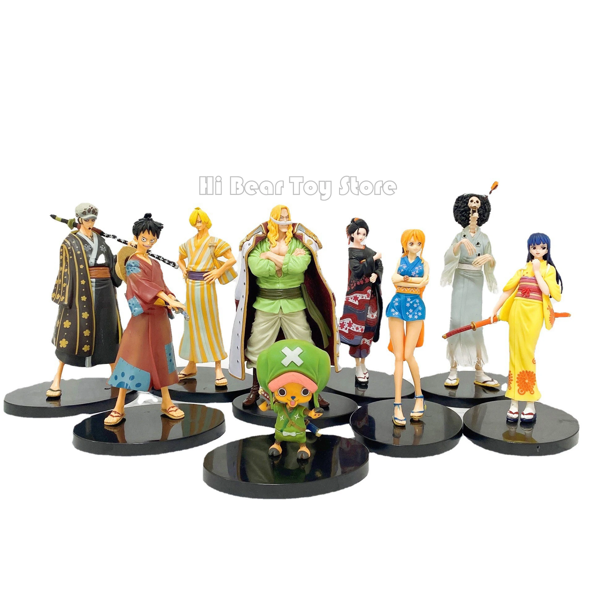 

One Piece DXF Wano Anime Figure Luffy Zoro Sanji Nami Robin Brook Ussop Chopper Kiku Law Action Figurine Statue Model Toy Gift