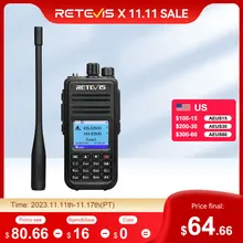 Retevis RT3S DMR Digital Walkie Talkie Ham Radio Stations Walkie-talkies Professional Amateur Two-Way Radio VHF UHF GPS APRS 5W