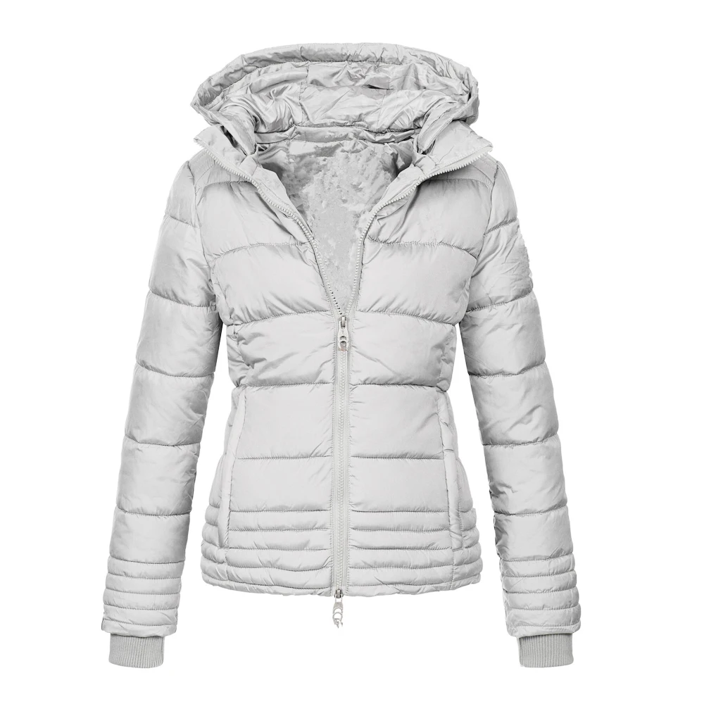 ZOGAA Winter Thick And Warm Short Padded Jacket Women Fashion Padded Jacket Women Zipper Cotton Jacket Women Ladies