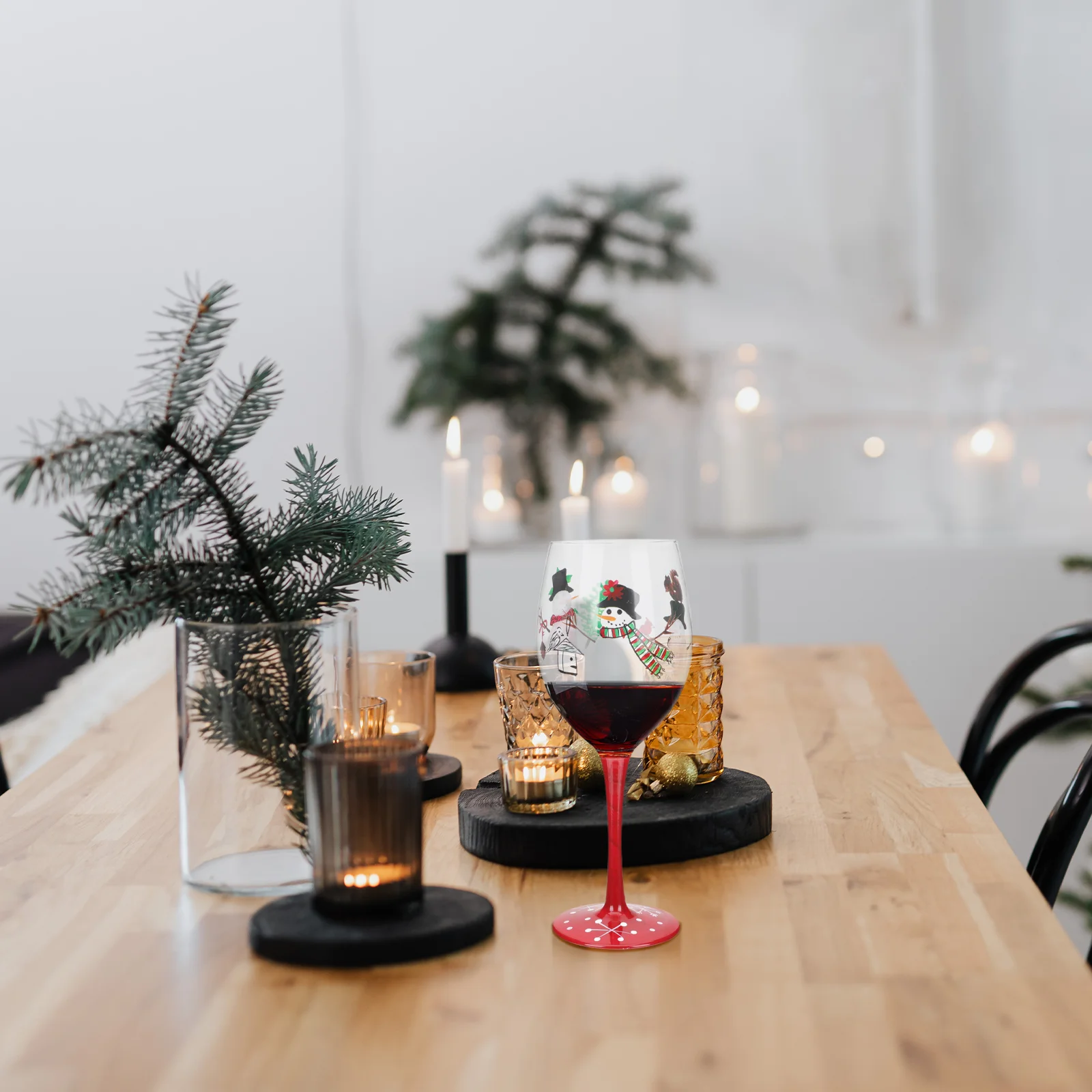 

Christmas Decor Exquisite Red Cup Elements Goblets Delicate Cocktail Glass Convenient