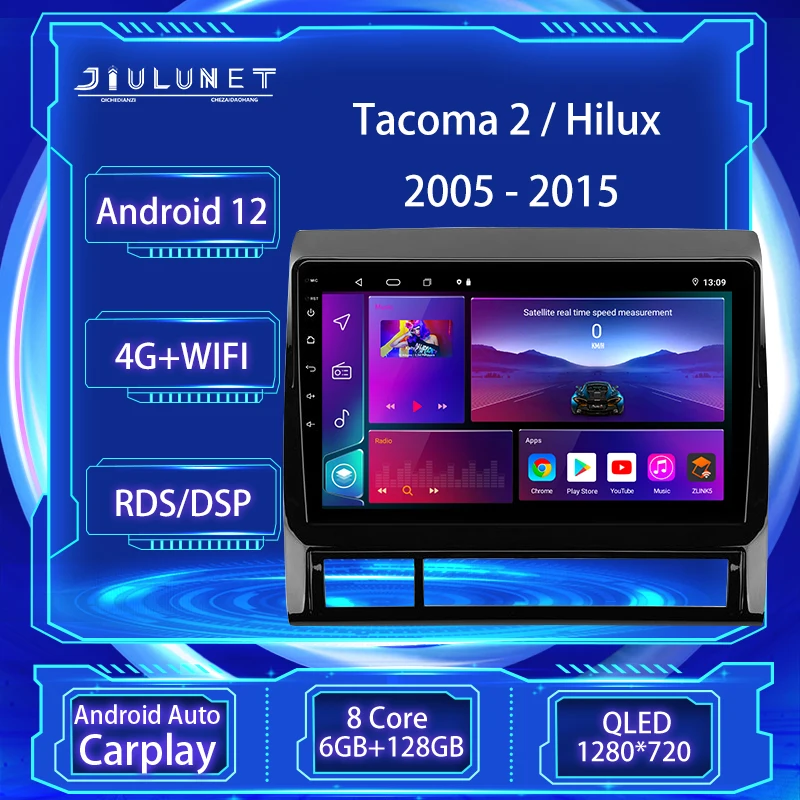 

JIULUNET 8 core Car Radio Android 12 DSP For Toyota Tacoma 2 N200 Hilux 2005 - 2015 Multimedia Player Navigation Carplay AUTO