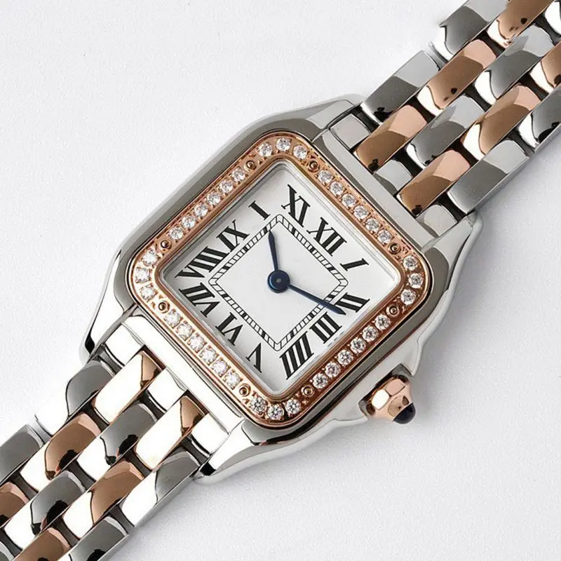 

Luxury Brand Quartz Watch For Women Master Quality Sapphire Crystal 22MM Dial Steel Strap Charming Gift For Lady