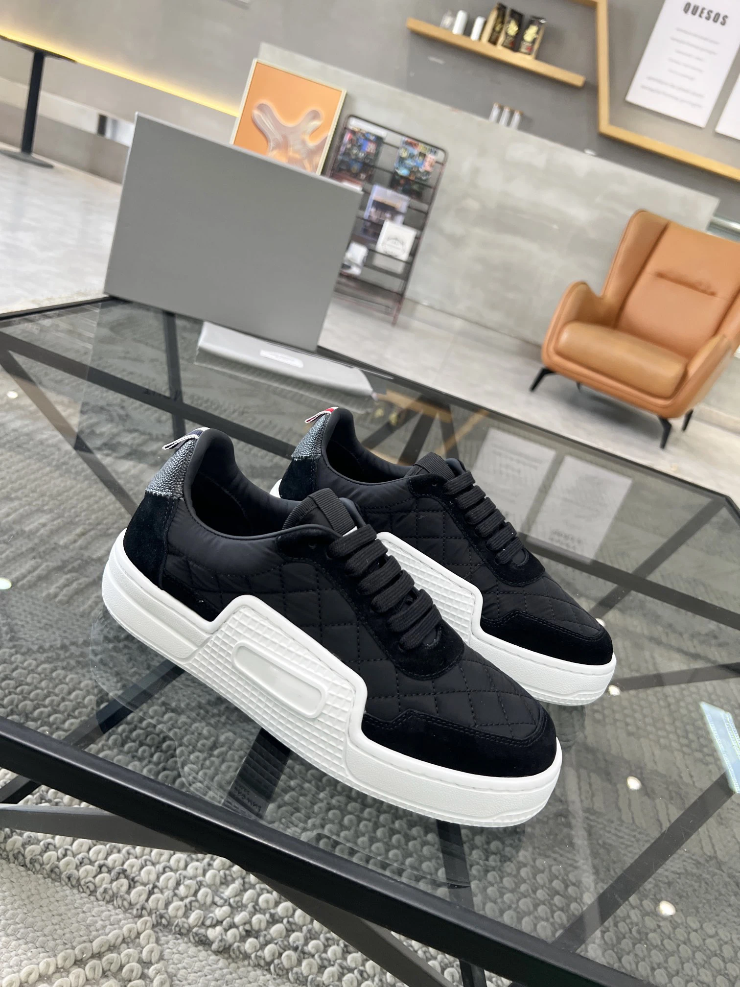 

TB THOM Men's Casual Black Shoes Korean Style Contrast Color Design Canvas Shoes New Fashion Cloth Cover Increased Sneakers