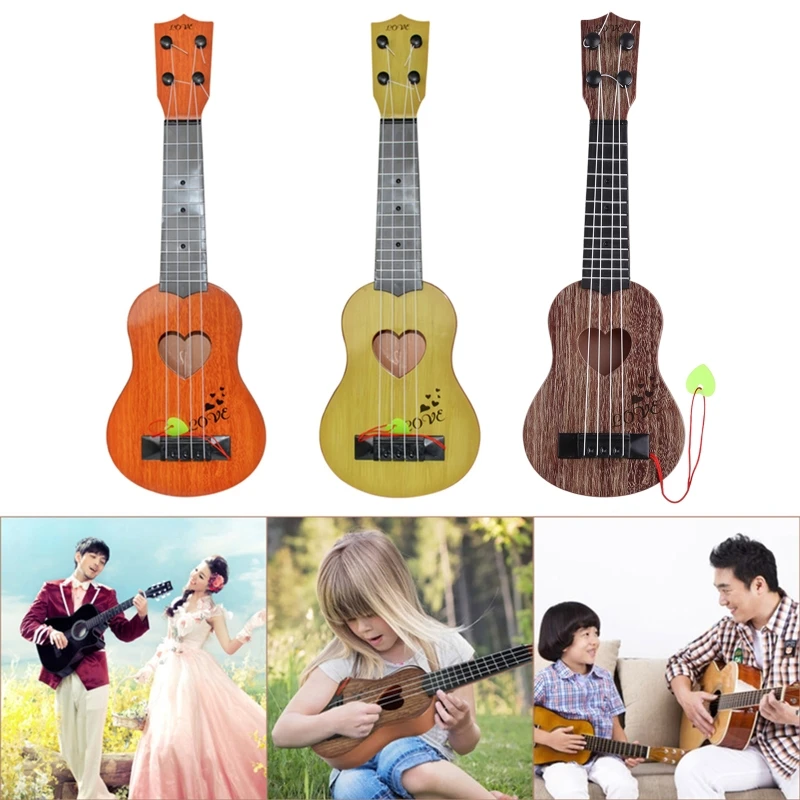 

Soprano Ukulele for Kid, Guitar Ukelele Instrument for Children Plastic Toddler Guitar Hawaiian Ukalalee Starter Drop Shipping