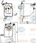 

8MA376789-731 for radiator water tank E60 gasoline