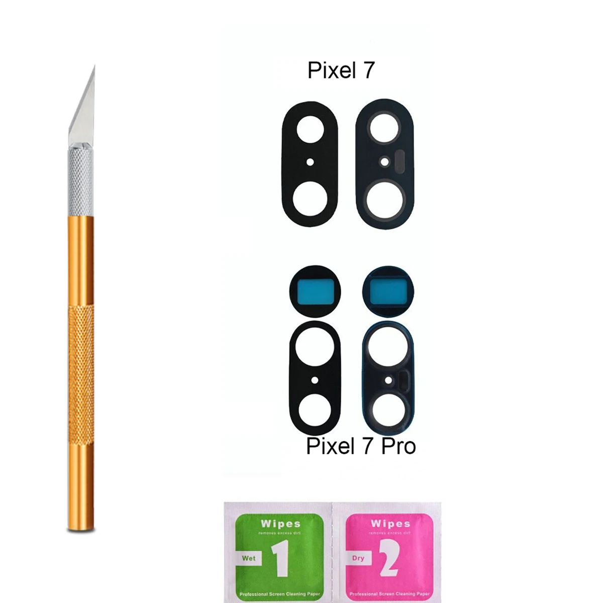 Детали для замены стеклянной крышки для Google Pixel 7 Pro 6 Pro 6A 5 5A 4A задний тыловой объектив камеры 3 3XL