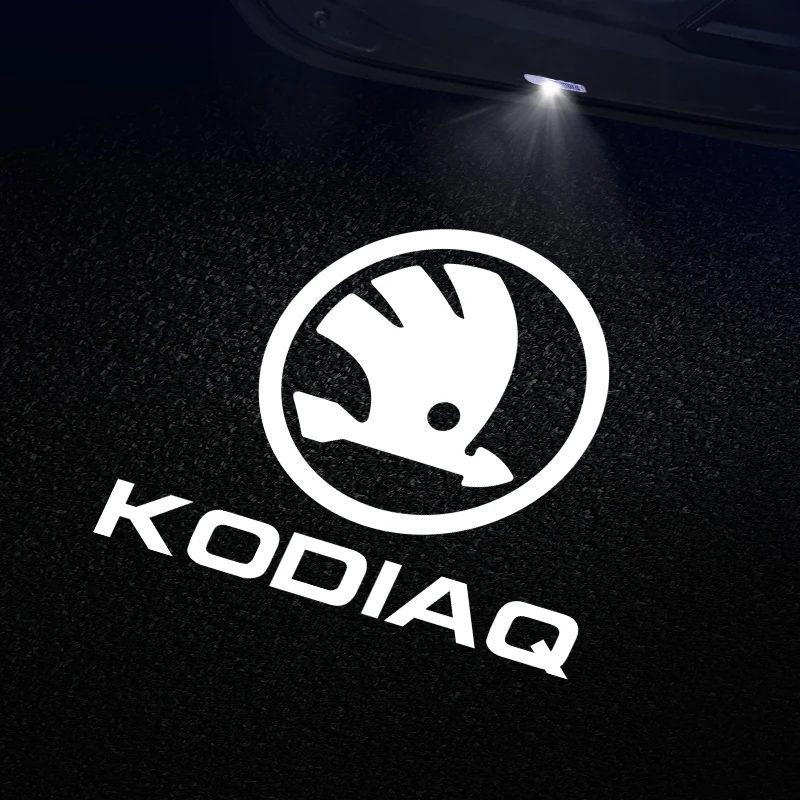 2 шт. Декоративные проекторы-подсветки логотипа для дверей автомобиля Skoda Superb, Octavia, Fabia, Roomster (art.: 3920db133aba5) - 3920db133aba5