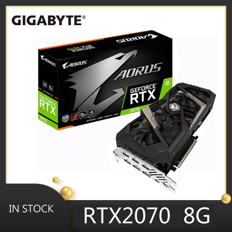 

Графическая видеокарта Geforce RTX 2070 2 aorus 8g 256bit gddr6 nvidia geforce