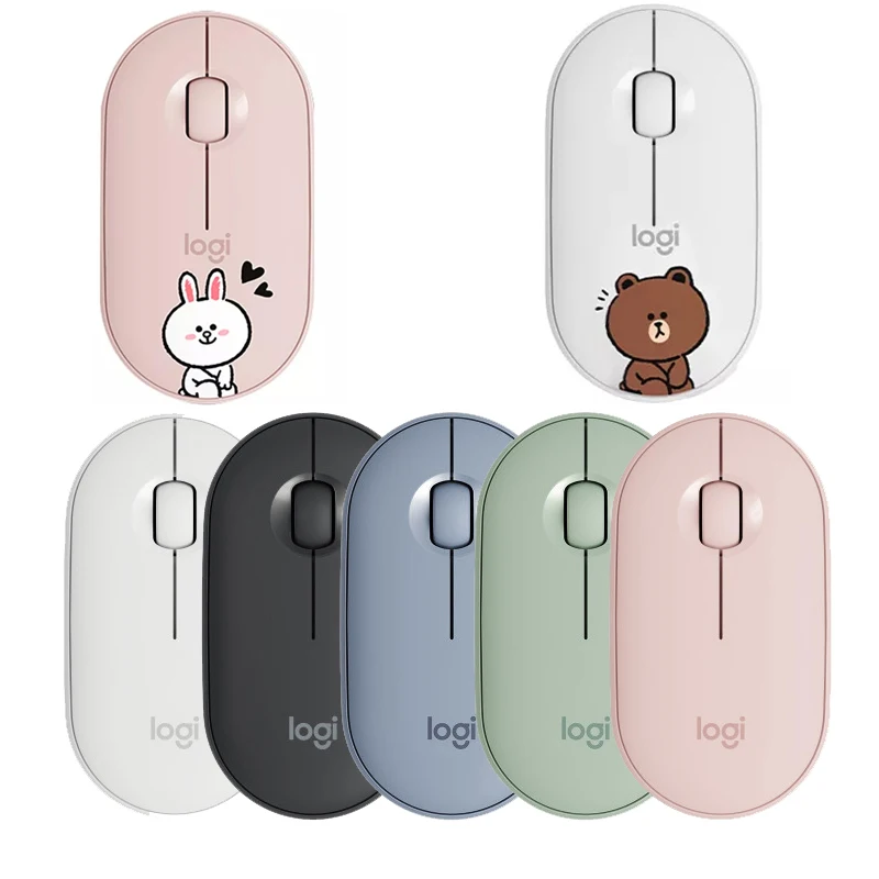 Logitech Беспроводная тонкая мышь Pebble (например M350) 1000DPI Высокоточный оптический