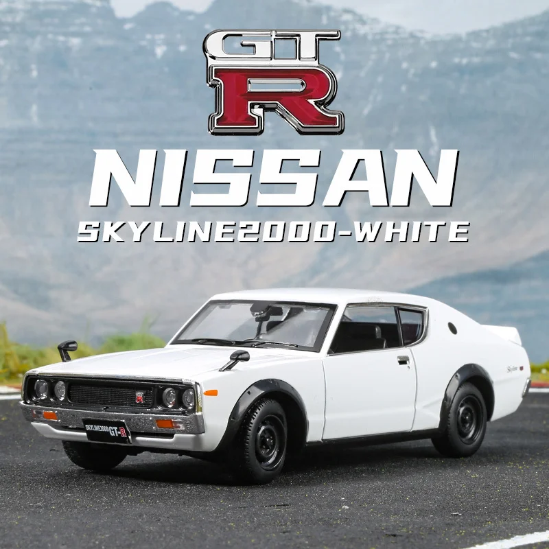 

Maisto 1:24 Nissan Skyline 2000 GT-R 1973 модель автомобиля из сплава, литой и игрушечный автомобиль, коллекционная игрушка