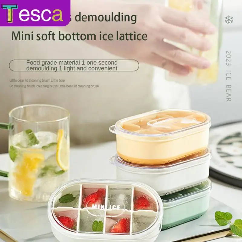 

Food Grade Ice Tray Mold Reusable Household Box Supplementary Food Ice Maker Cake Decorating Tool With Lids
