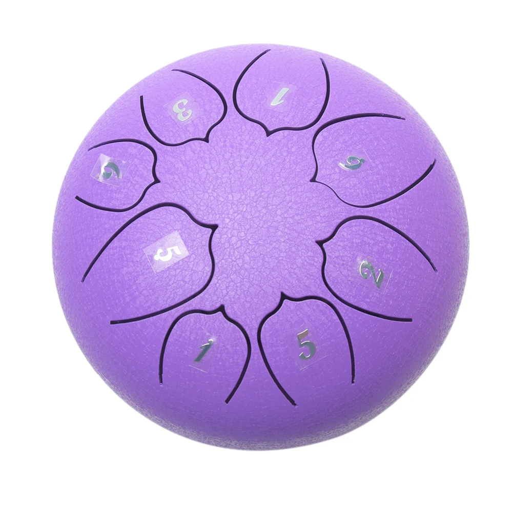 

6inch For Beginners Steel Tongue Drum Musical Instrument C Key 8 Tone With Carry Bag Mallets Handpan Meditation Finger Sleeves