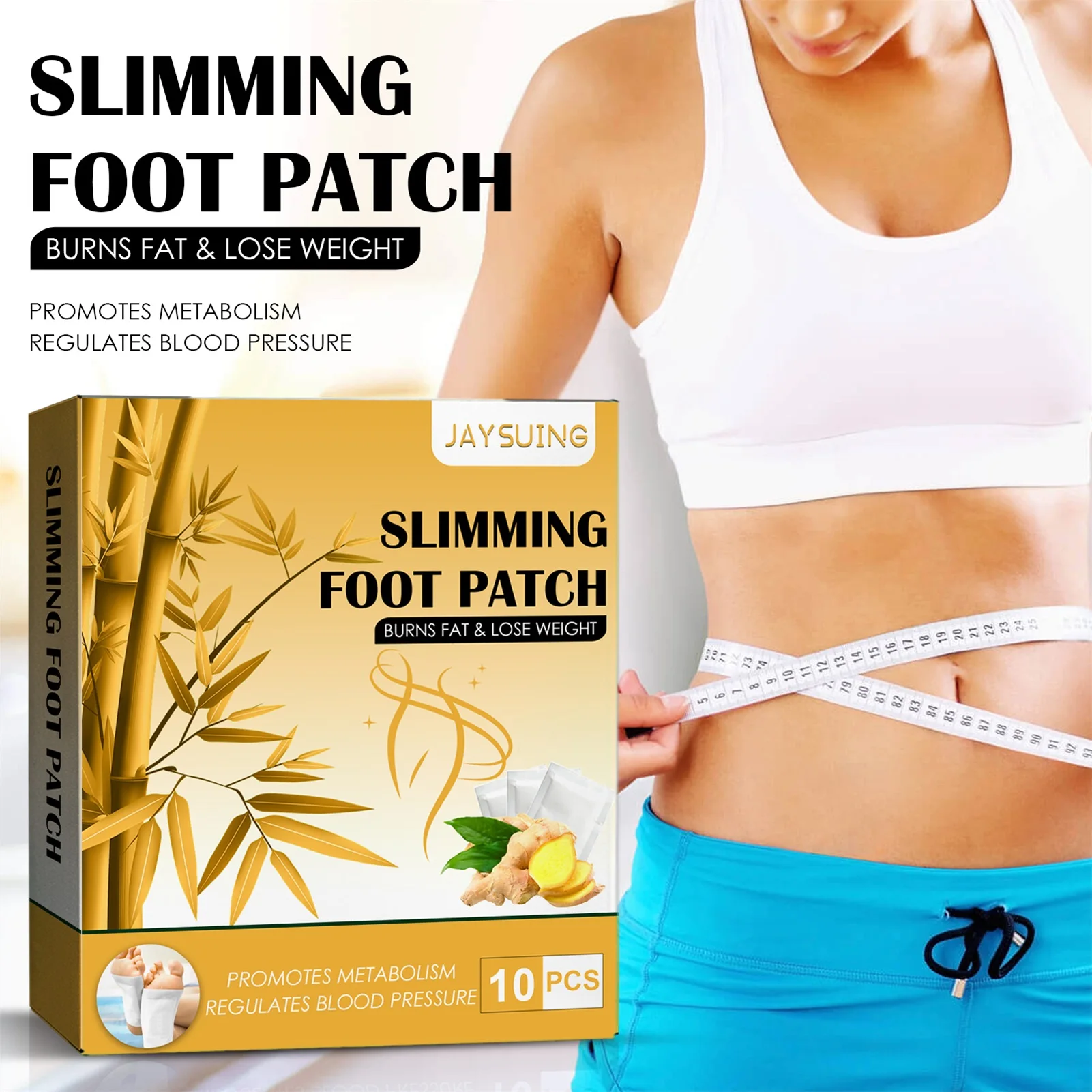 

10 шт., Имбирные подушечки для ног, для ухода за ногами