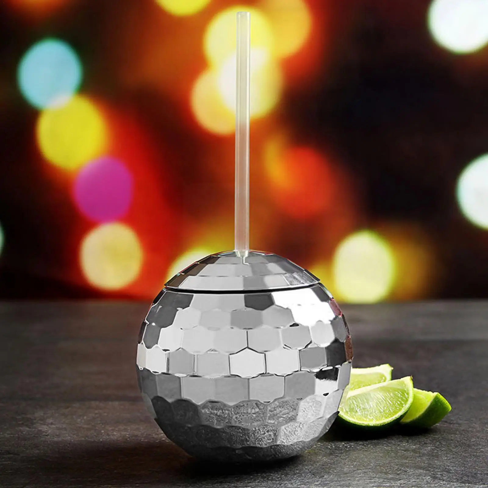 

600ml Unique Disco Ball Cups Flash Cocktail Cup Nightclub Straw Wine Ball Party Drinking Flashlight Disco Cups Bar Unique G H7z5