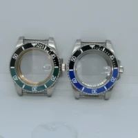 new sub 40mm case with stainless steel sapphire glass fit nh35 nh36 miyota8215 8200 eta 2836 2824 automatic movement