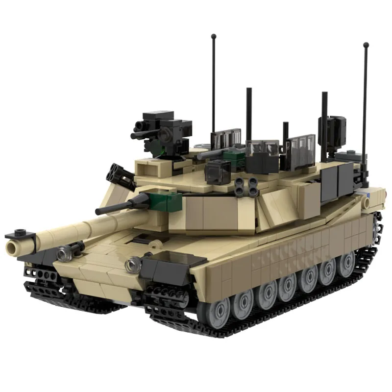 

NEW 997PCS WW2 Military MOC M1 Abrams Main Battle Tank Model creative ideas high-tech Child Toy birthday Gift Armored Car Blocks