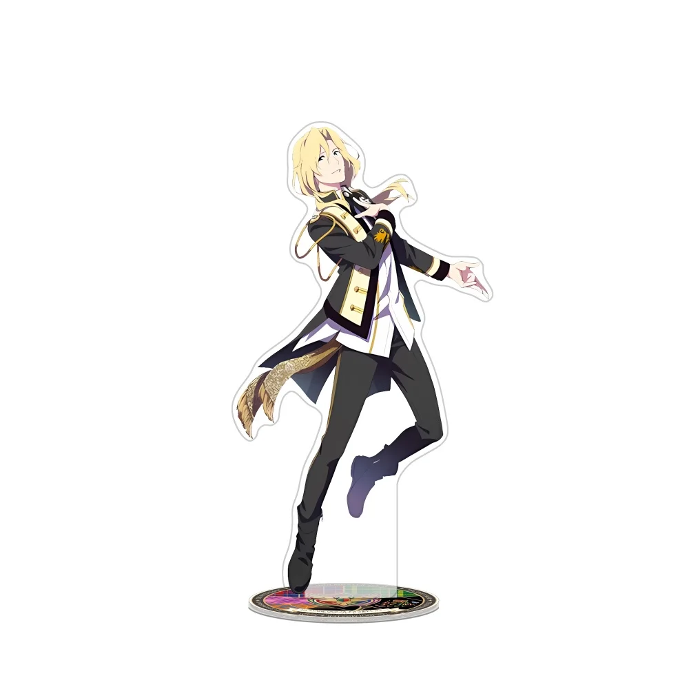 Фото Новая акриловая подставка-брелок The Idolmaster SideM 15 см: Теру, Цубаса, Нацуки в сценическом стиле, настольный декор, мультяшная фигурка №3