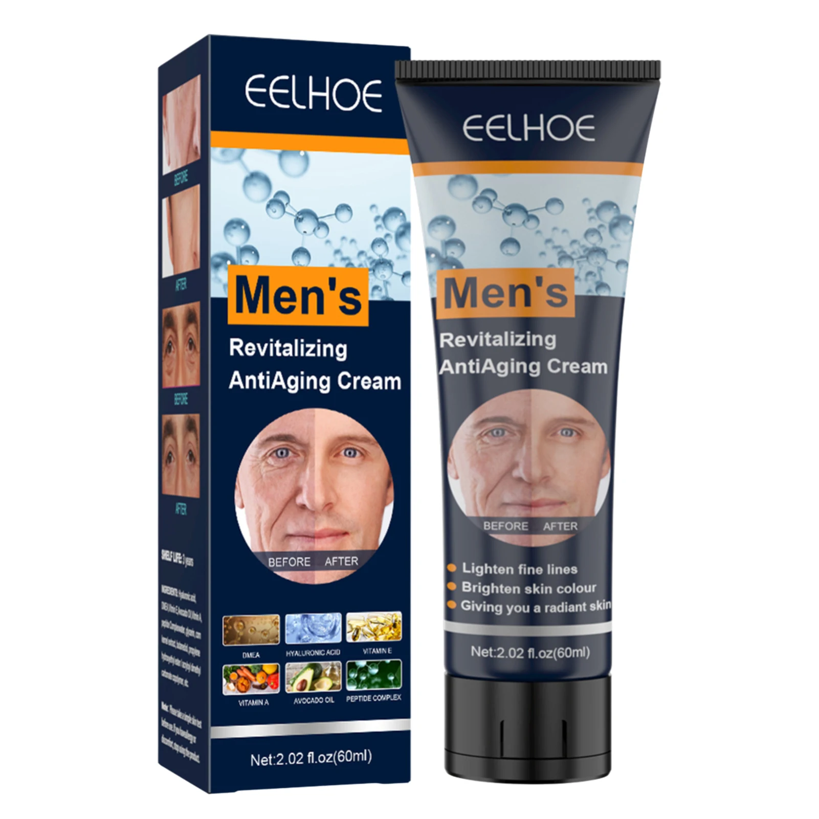 

Anti-aging Face Cream Natural Anti-aging Face Cream For Men Men's Hydrating Hyaluronic Acid And Vitamin E Skin Care Cream To