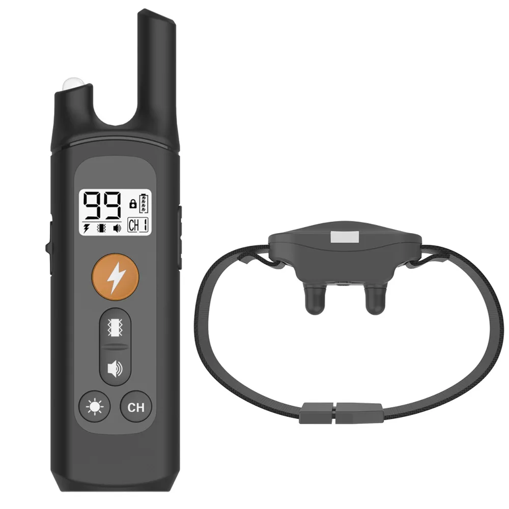 

2022 New 800M Electric Dog Training Collar Waterproof Pet Remote Control USB Rechargeable Shock Anti-Bark Dog Training Device