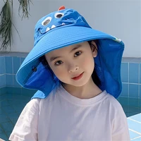 outdoor beach children cap boys girls cap wide brim hat summer baby bucket uv protection boys girls cap