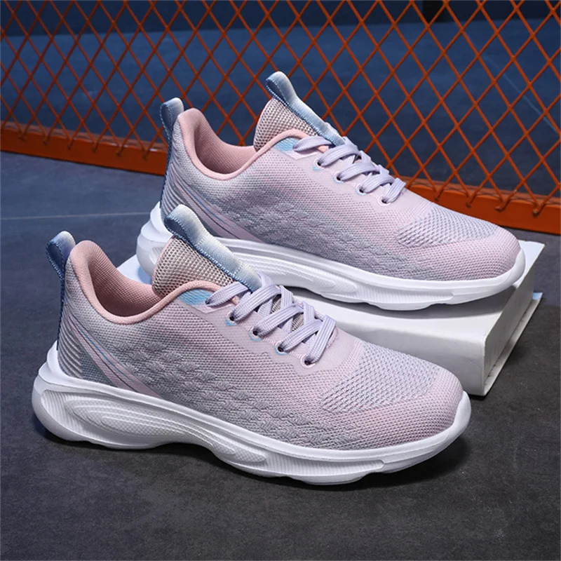 Women Casual Shoes Breathable Walking Flying Woven Flat Shoes Woman White Sneakers Women 2023 Tenis Feminino Female Shoes