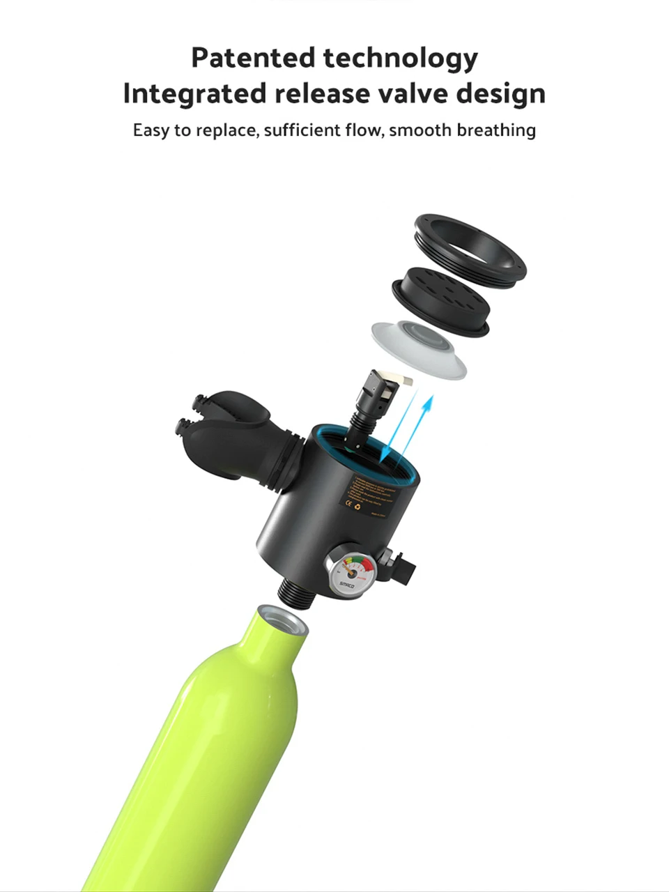 Smaco S300 мини резервуар для подводного плавания/оборудование бутылка дайвинга