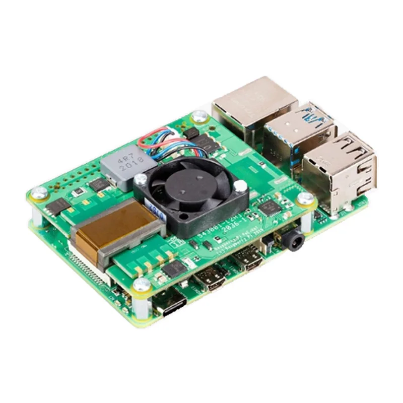 

Raspberry Pi 4 Official PoE+ HAT 802.3af/at Compliant Controllable Brushless Cooling Fan 2.2CFM Air Flow For Raspberry Pi 3B+