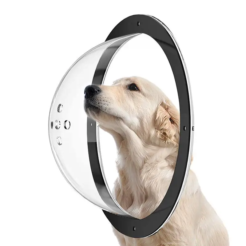 

Dog Transparent Fence Window Porthole Window Pet Durable Acrylic Dome Dog Fence Peek , Pet Supply, Clear View Dome Peek Window