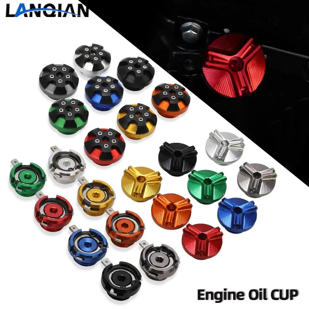 

Motorcycle Accessories Aluminum Oil Filter Cup Engine Plug Cover cap Screw For DUCATI HYPERMOTARD 1100 HYPERMOTARD1100 2008 2009