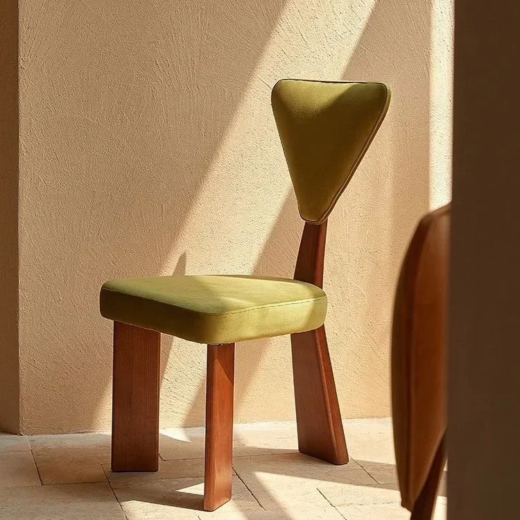 Винтажный американский стиль тканевый деревянный каркас стул для кафе ресторана