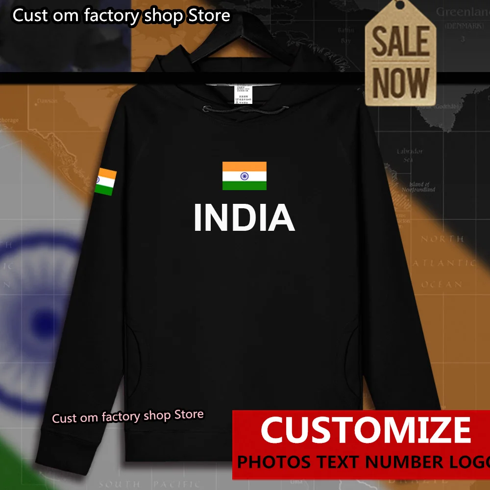 

Republic of India IND Indian mens hoodie pullovers hoodies men sweatshirt thin new streetwear clothing jerseys tracksuit nation