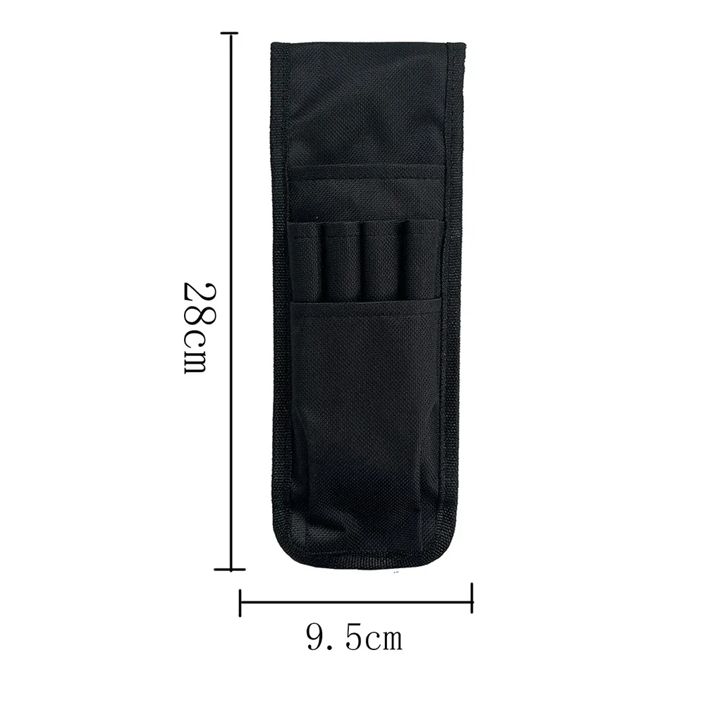 

Черная портативная поясная сумка для инструментов с несколькими карманами — органайзер для инструментов электрика для ручек и ножниц, подарок