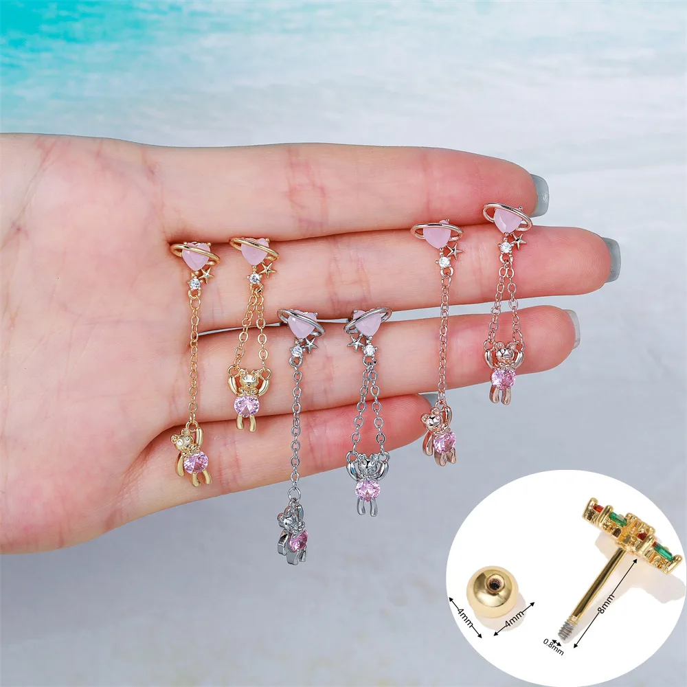 Серьги-гвоздики Y2K женские с цирконом Изысканные милые ювелирные украшения для