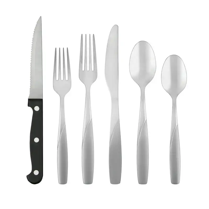

Sand 36-Piece Flatware Set with Steak Knives, Service for 6