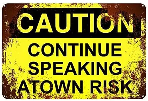 

Waarскрытая цена, надпись Over Atown, домашний декор, ретро-жестяной знак, 8x12 дюймов