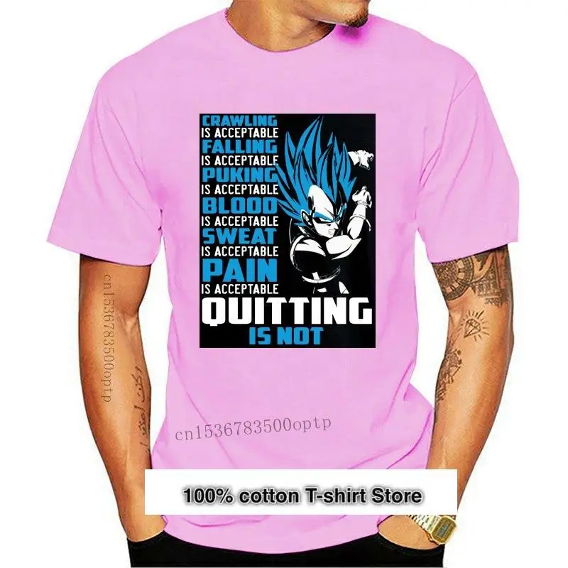 

Camiseta con frase "Don't Run Vegeta", camiseta con cita motivadora