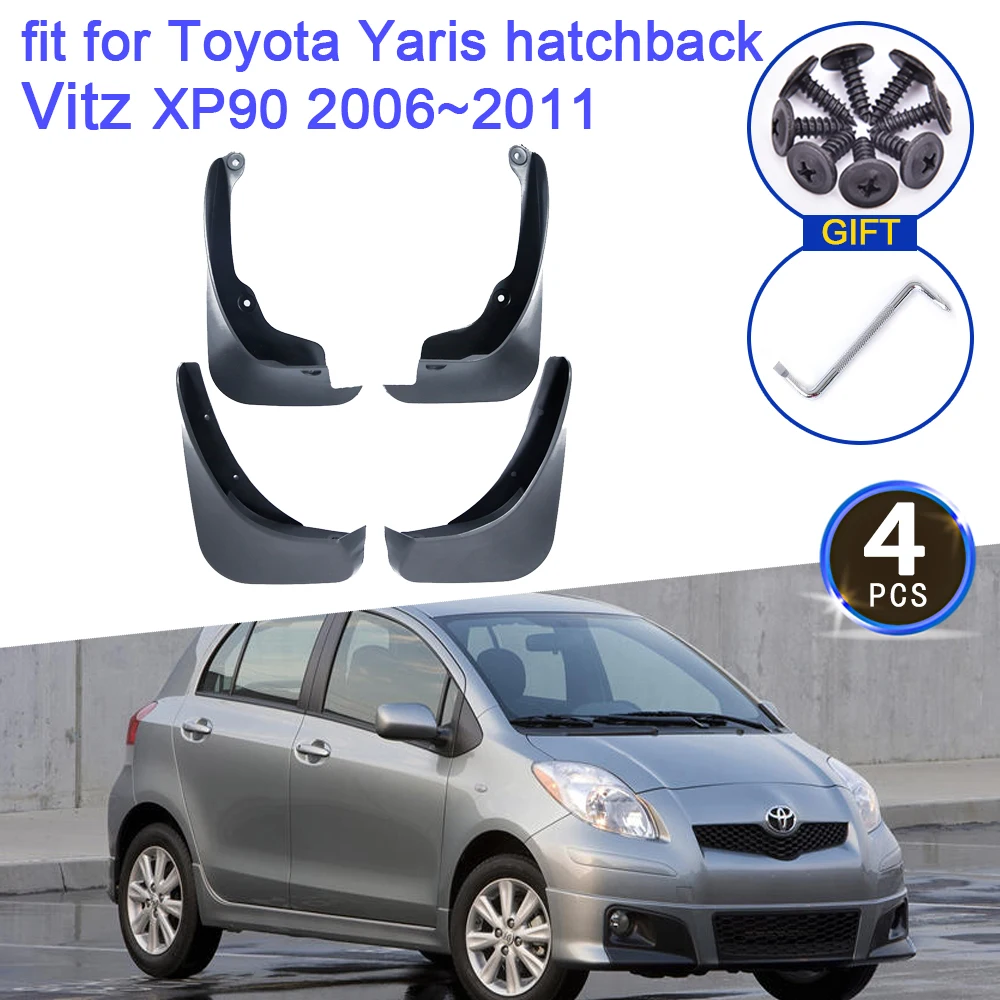 

Mud Flaps for Toyota Yaris Hatchback Vitz XP90 2006 2007 2008 2009 2010 2011 Mudguards Fender Splash Guards Flap Car Accessories