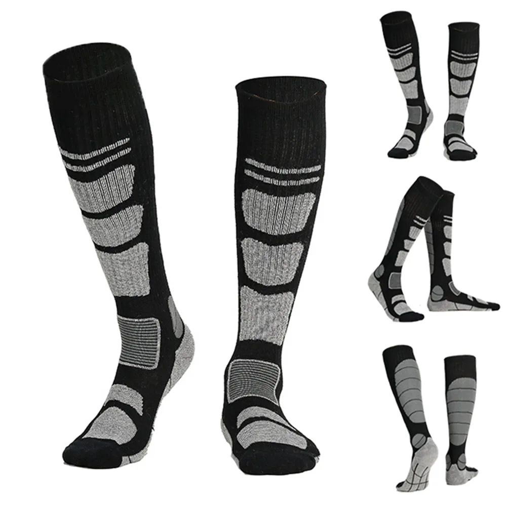 

1pair Women Men Walking Winter Warm Thickened Outdoor Sport Soft Long Hiking Snowboard Snow Casual Climbing Ski Socks Camping
