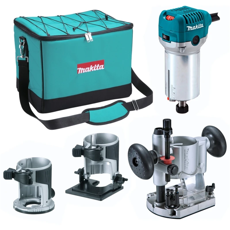 Фрезер электрический Makita RT0700CX2 (Мощность 710Вт регулировка скорости сумка для