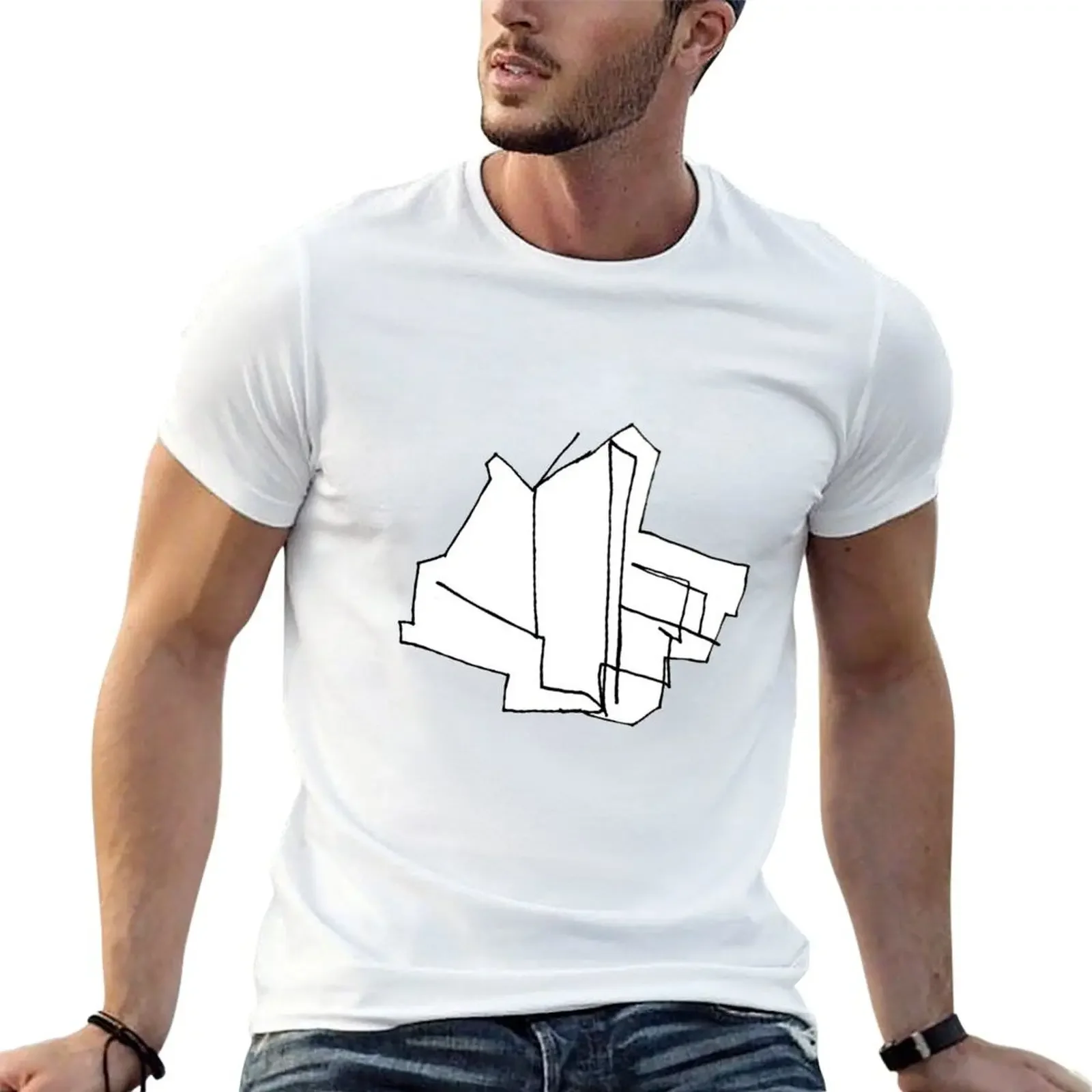 DAAP - Blind Contour T-Shirt boys whites shirts graphic tee t for men cotton