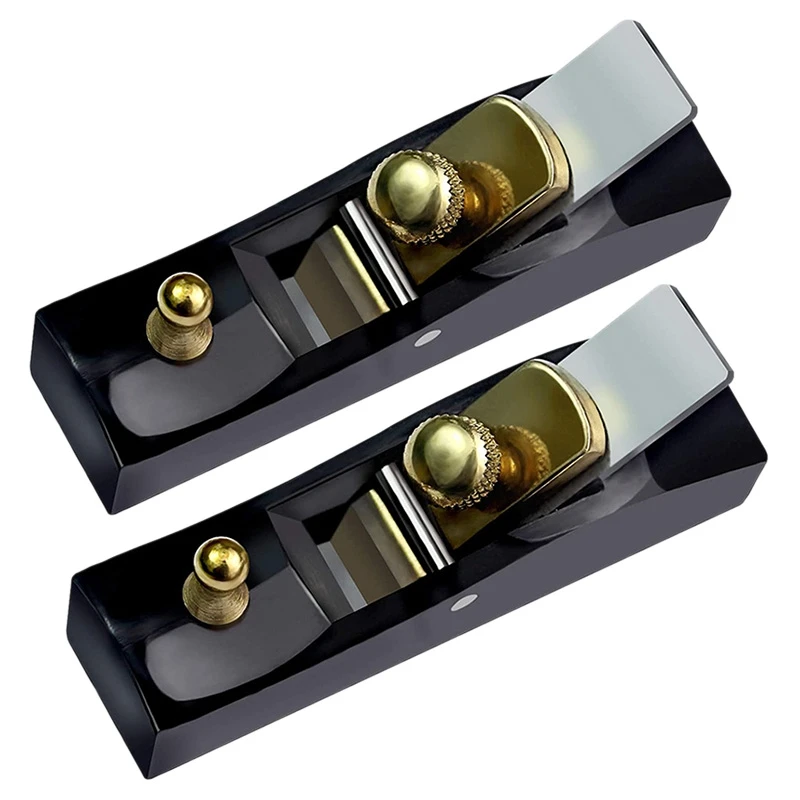 

2 Pack Tiny Woodworking Plane, Mini Hand Planer, Block Hand Plane Planer Wooden Carpenter Woodcraft Tool,3.1 In