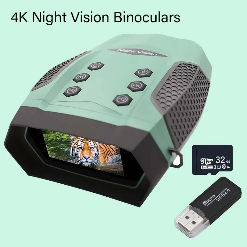

8X 600M Full Dark IR Z555 Night Vision Telescope Binoculars Camera with 4K Ultra-high-definition TFT Screen for Hunting Camping