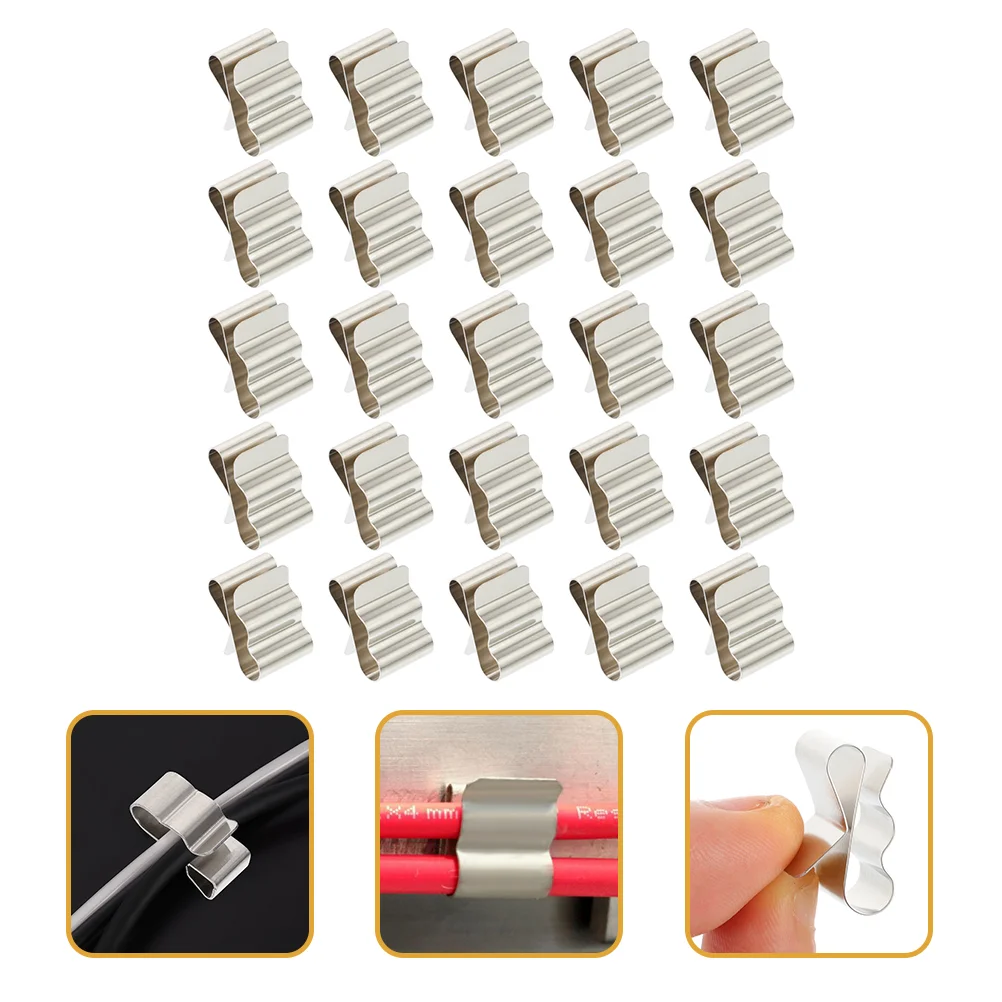 

60pcs Wire Clips Sturdy Trailer Frame Wire Clips PV Wire Management Clip Solar Panel Cable Clips Wire Clamps for PV Cable