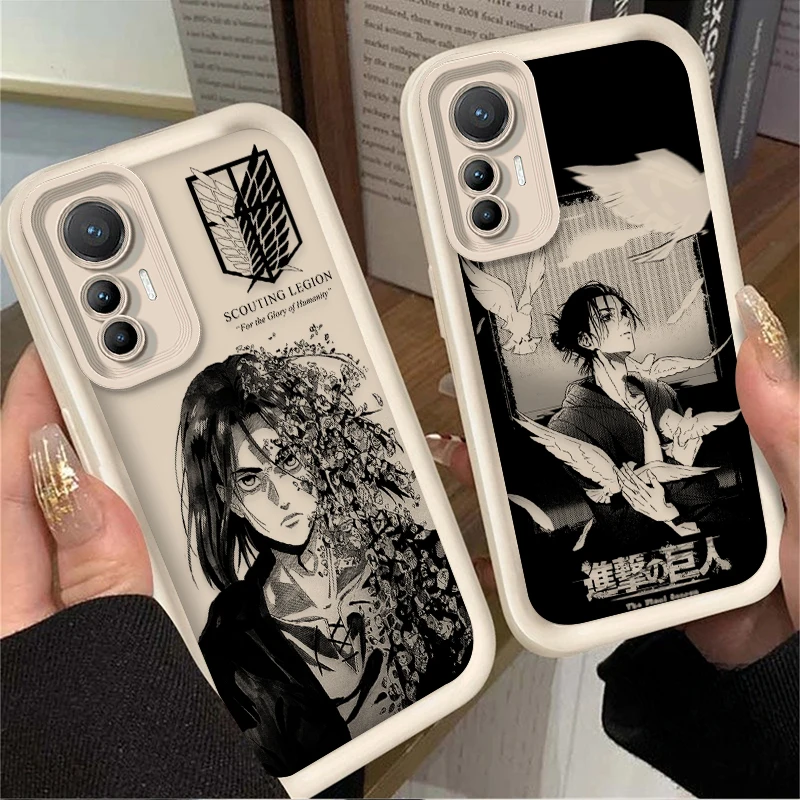 Фото Мягкий чехол Attack on Titan Eren для Xiaomi Poco C65 X7 X6 F6 F5 X5 X3 NFC F3 M6 Pro 4G Mi 13 12 11 Lite 5G 14 12T 13T 11T 14T Pro №3