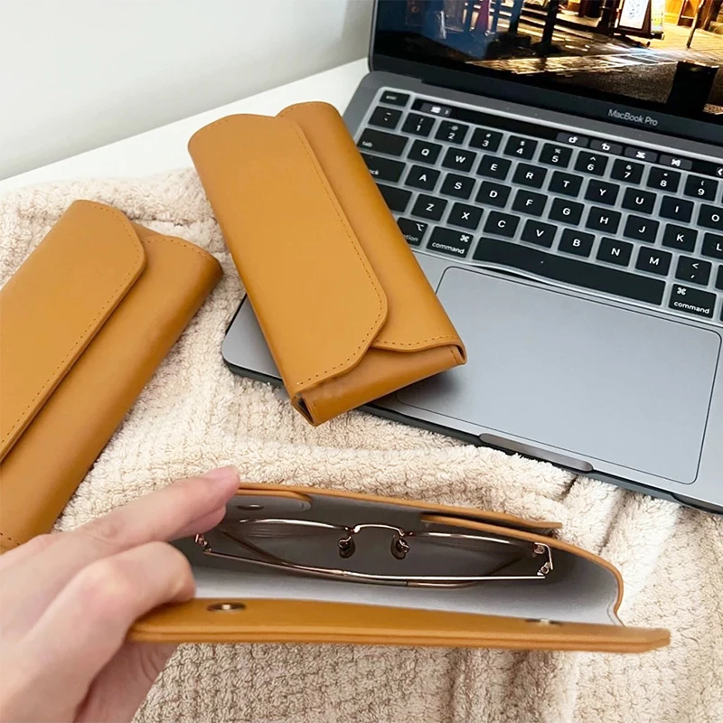 Сумка для хранения очков из искусственной кожи с именем заказчика роскошный