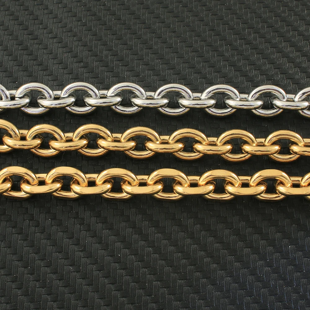 Мода 9 мм с золотым Цвет из нержавеющей стали ювелирные изделия браслет оптом