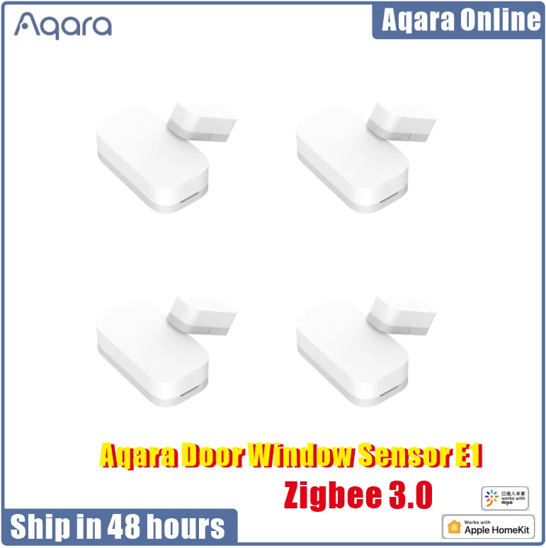 

Умный датчик открытия окон и дверей Aqara E1 Zigbee 2021, дистанционное управление через приложение для умного дома, работает с приложением Mijia Apple ...